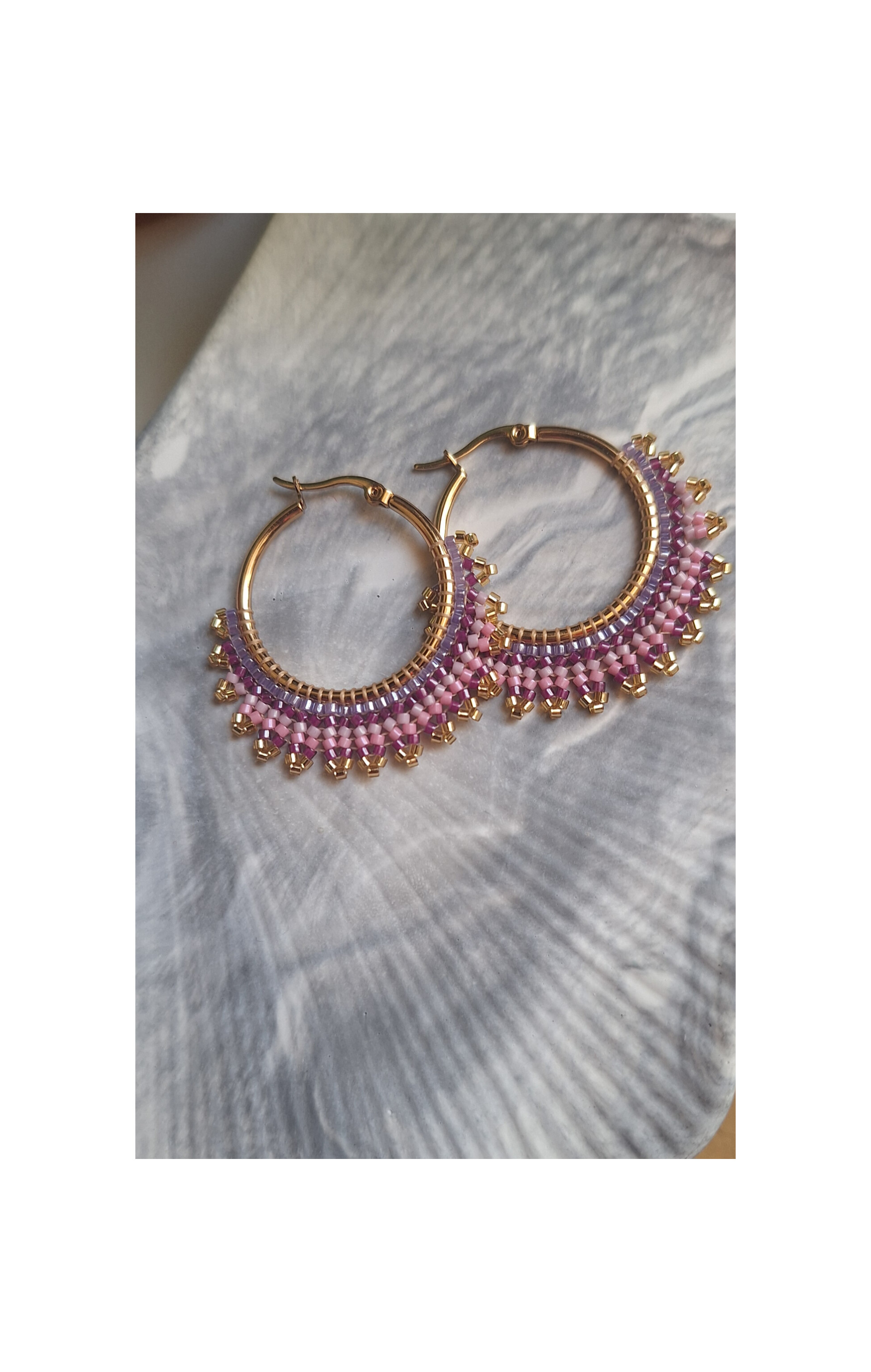 گوشواره منجوق بافی